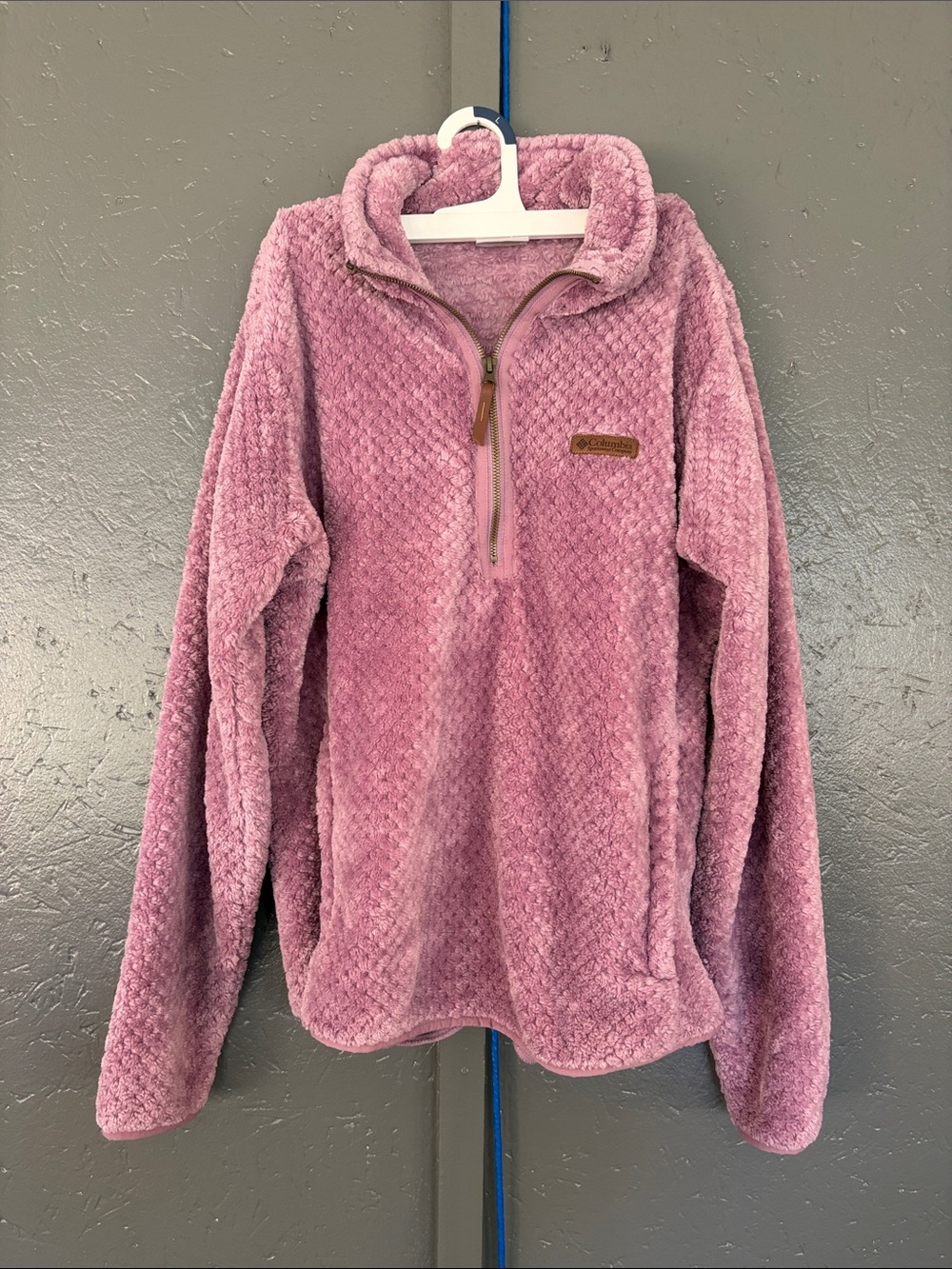 Women’s Large Columbia Half-Zip Pullover Mauve